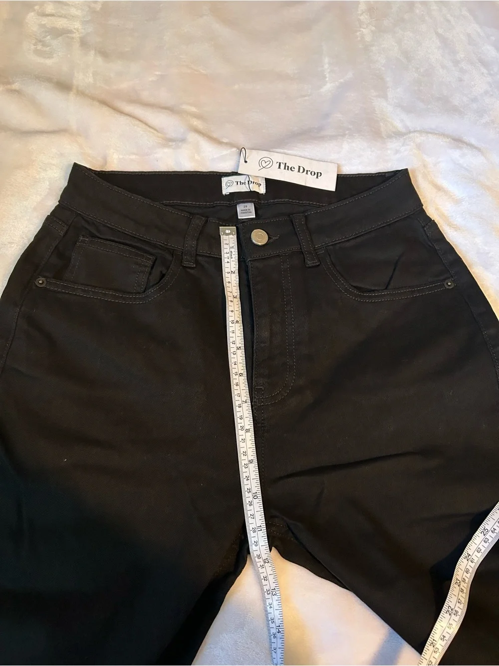 The Drop Ayona Women’s Size 29 Black High Rise Flare Jeans Pants NWT